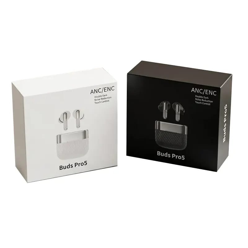 Buds Pro5 Wireless Earbuds – ANC/ENC Active Noise Reduction & Smart Touch Control